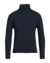 Dsquared2 Man Turtleneck Navy Size M Wool, Cashmere In Navy