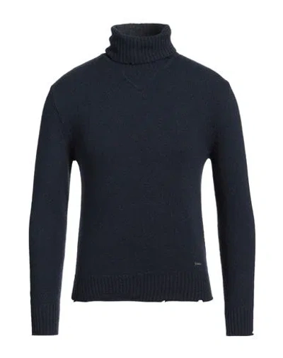 Dsquared2 Man Turtleneck Navy Size M Wool, Cashmere