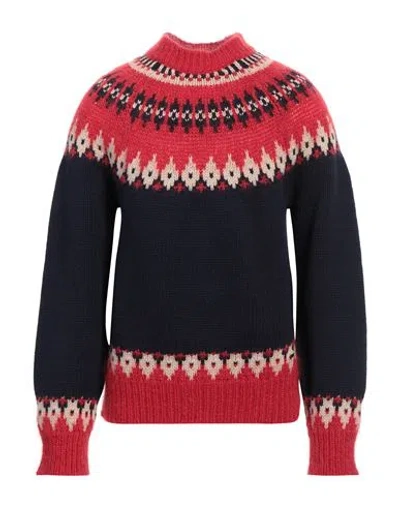 DSQUARED2 DSQUARED2 MAN TURTLENECK RED SIZE M VIRGIN WOOL, MOHAIR WOOL, POLYAMIDE, WOOL