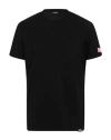 Dsquared2 Man Undershirt Black Size S Cotton, Elastane