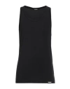 Dsquared2 Man Undershirt Black Size L Cotton, Elastane In Black