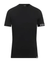 Dsquared2 Man Undershirt Black Size M Cotton, Elastane