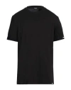 Dsquared2 Man Undershirt Black Size Xs Cotton, Elastane In Black