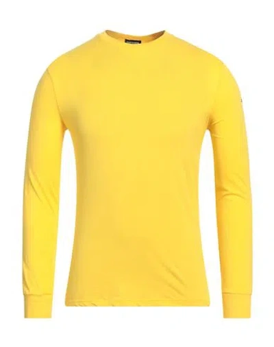 Dsquared2 Man Undershirt Yellow Size S Cotton, Elastane