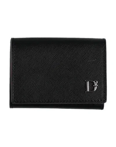 Dsquared2 Man Wallet Black Size - Leather