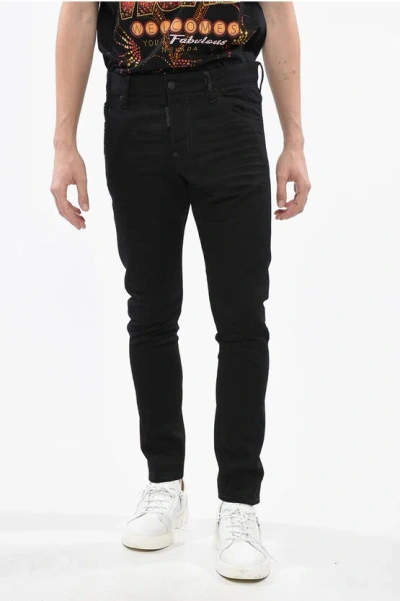 Dsquared2 Manchester City Limited Edition Dark Washed Stretch Denim Se In Black