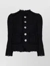 Dsquared2 Manhattan Bouclé Jacket With Adjustable Straps