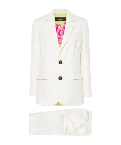 Dsquared2 Manhattan Trousers Suit In White