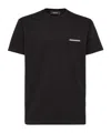 Dsquared2 Logo Printed Crewneck T-shirt In Black