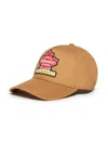 Dsquared2 Baseball Cap With Maple Leaf Patch In Brown