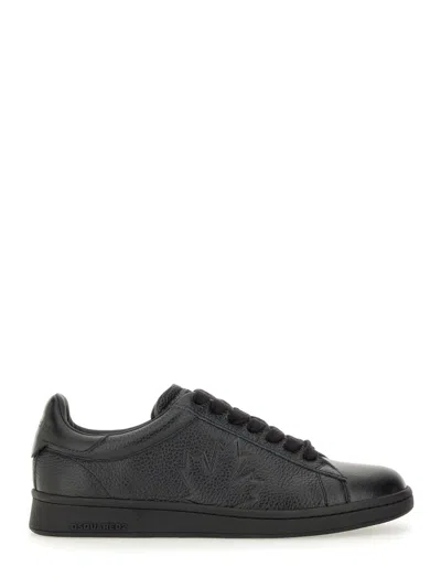 Dsquared2 Maple Leaf Boxer Sneaker In Black