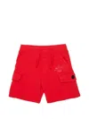 Dsquared2 Maple Leaf Cargo Shorts In Red