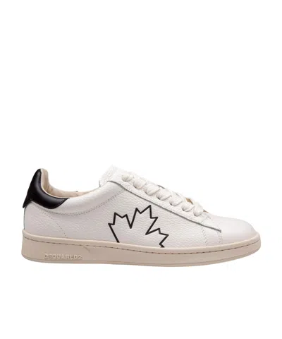 DSQUARED2 DSQUARED2 LEAF PRINTED LOW-TOP SNEAKERS