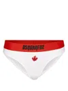 Dsquared2 Maple Leaf-embroidered Briefs In White