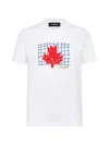 Dsquared2 Maple Leaf Graphic T-shirt In White