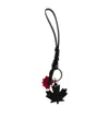Dsquared2 Maple Leaf Keychain In Black