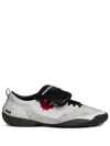 DSQUARED2 MAPLE-LEAF LEATHER SNEAKERS