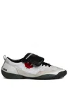 Dsquared2 Maple-leaf Leather Sneakers In Nude