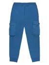 Dsquared2 Maple-leaf Logo Cargo Casual Trousers In Blue