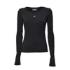 Dsquared2 Top Female Pre-collection Long Sleeves In Black