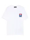 Dsquared2 Maple-leaf Patch T-shirt In White