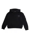 Dsquared2 Maple-leaf Pocket Hoodie In Black