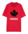 Dsquared2 Maple Leaf-print T-shirt In Red