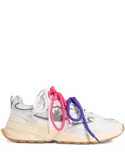 Dsquared2 Maple-leaf Sprinter Sneakers In White