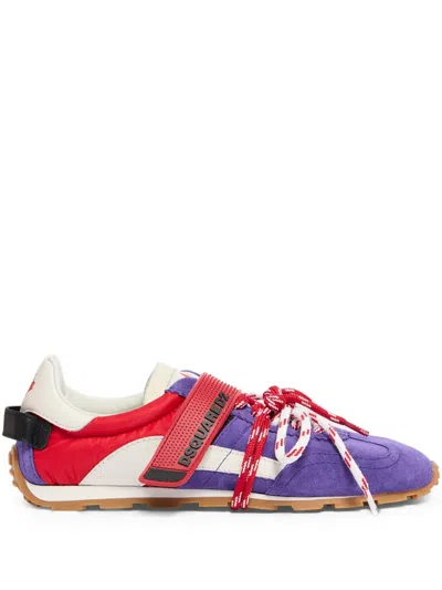 Dsquared2 Maple Leaf Strap Trainers In Multi