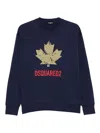 Dsquared2 Maple-leaf Sweatshirt In Blue
