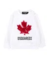 Dsquared2 Kids Maple Leaf Logo Sweatshirt In White