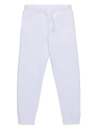 Dsquared2 Kids' Logo-print Cotton Track Pants In White