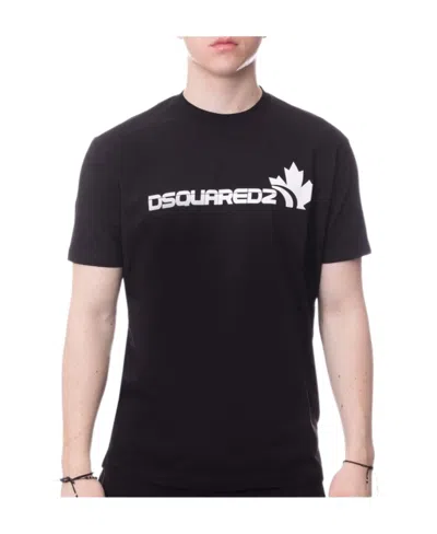 Dsquared2 Maple Logo-print T-shirt In Black