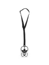 Dsquared2 Maple-leaf Adjustable-strap Phone Holder In Black