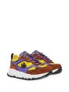 MAPLE-LEAF SUEDE-PANELLED SNEAKERS