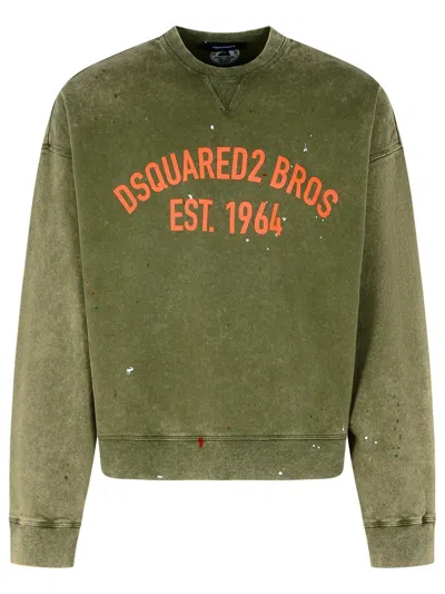 DSQUARED2 MARBLE DYED VANISH SPOT CYPRO FIT SWEATSHIRT