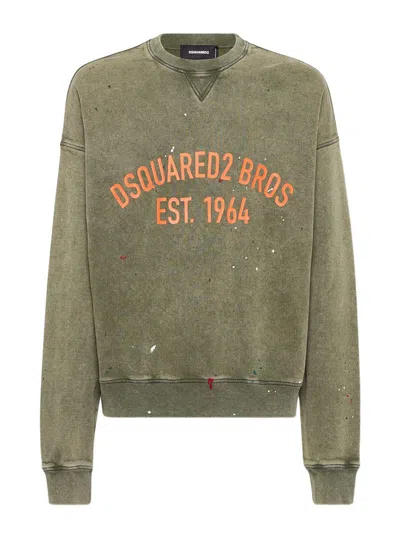 DSQUARED2 DSQUARED2 MARBLE DYED WITH VANISH SPOT CYPRO FIT SWEATSHIRT
