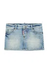 Dsquared2 Denim Mini Skirt In Blue