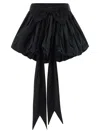 Dsquared2 High Waist Ruffled Skirt Bow Detail In Black