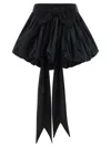 Dsquared2 High Waist Ruffled Skirt Bow Detail In Black