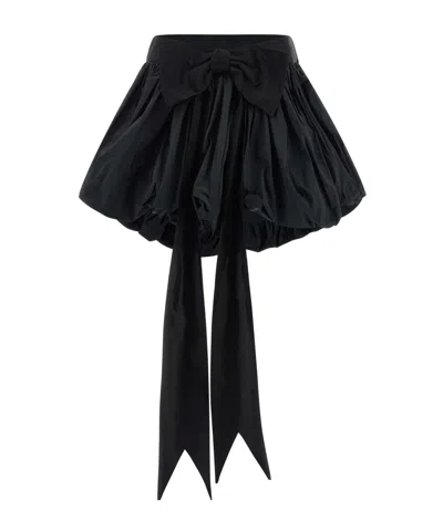 DSQUARED2 BOW-DETAILED RUFFLED MINI SKIRT