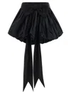 Dsquared2 High Waist Ruffled Skirt Bow Detail In Black