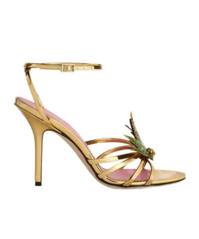 Dsquared2 Marija 100mm Sandals In Nude