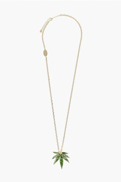 Dsquared2 Marija Chain Necklace Gold-tone With Pendant In Silver