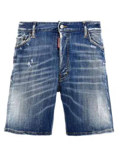 Dsquared2 Denim Shorts In Blue