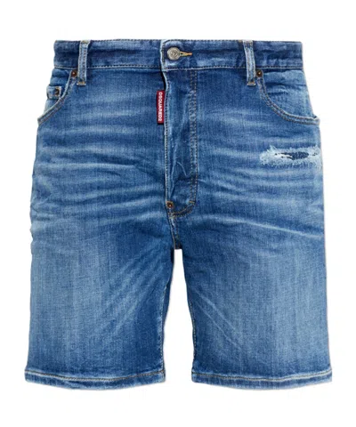 Dsquared2 Marine Denim Shorts In Blue