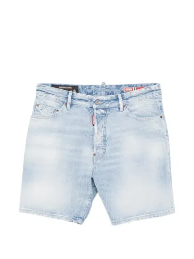 Dsquared2 Marine Five-pocket Shorts In Blue