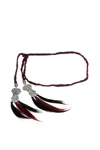 Dsquared2 Maroon Braided Adjustable Belt In Multi