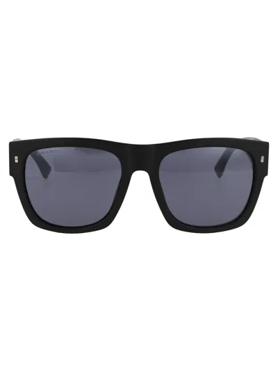 DSQUARED2 DSQUARED2 MATTE BLACK ACETATE SUNGLASSES