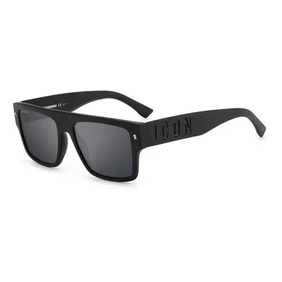 Dsquared2 Matte Black Acetate Sunglasses